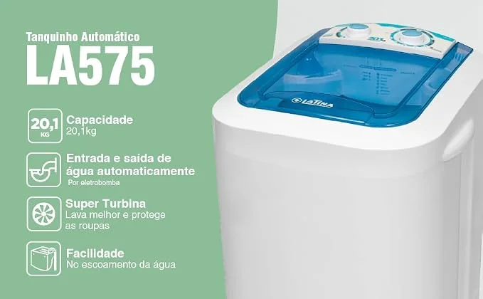 Lavadora Semiautomática Latina 10 kg